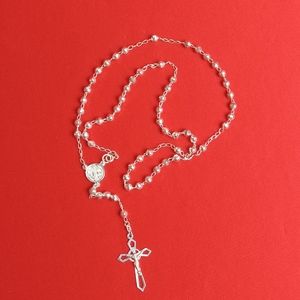 925 sterling‎ SILVER men and women/Catholic ROSARIO necklace